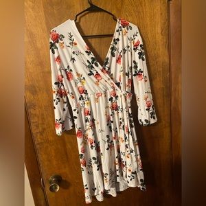 Floral wrap dress